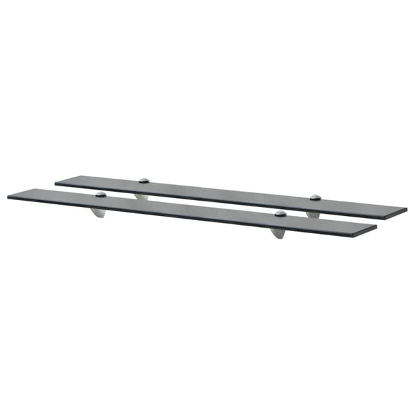 vidaXL Floating Shelves 2 pcs. Glass 90x20 cm 8 mm