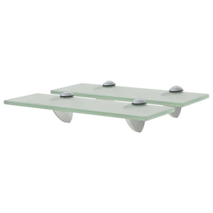 vidaXL Floating Shelves 2 pcs. Glass 30x20 cm 8 mm