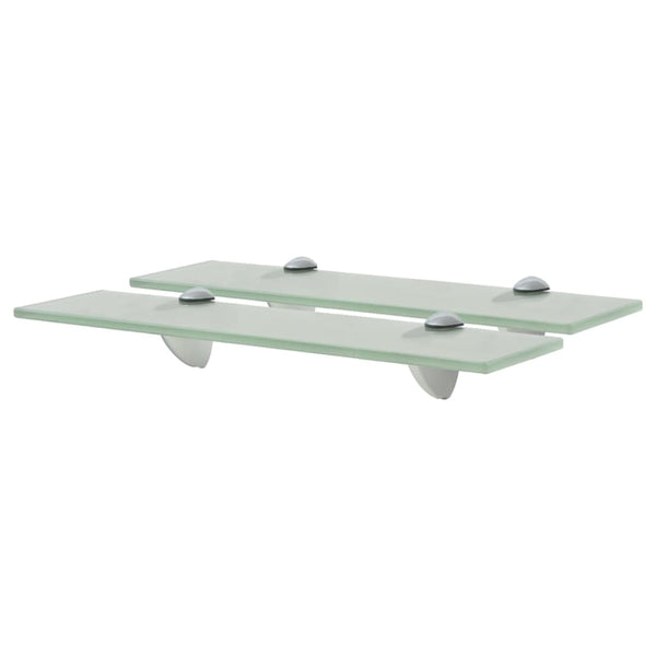 vidaXL Floating Shelves 2 pcs. Glass 40x20 cm 8 mm