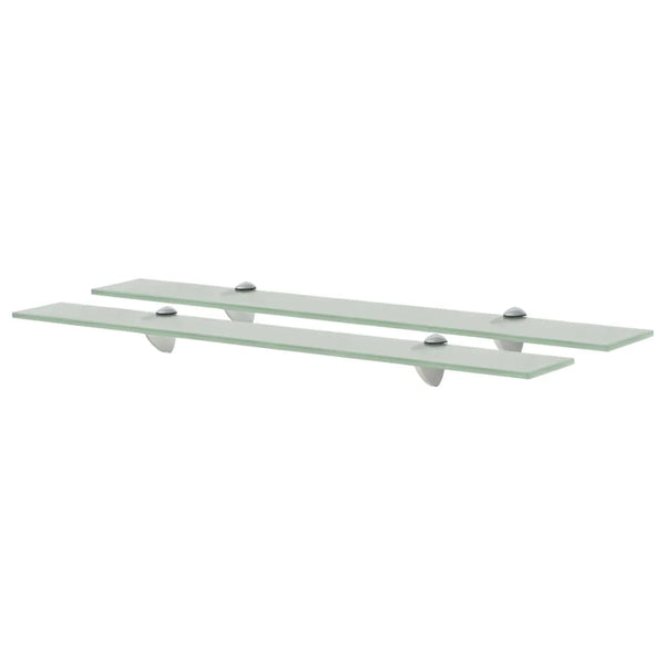 vidaXL Floating Shelves 2 pcs. Glass 70x20 cm 8 mm