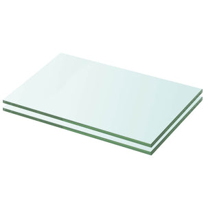vidaXL Shelf Boards 2 pcs. Glass Transparent 20x25 cm