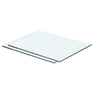 vidaXL Shelf Boards 2 pcs. Glass Transparent 40x25 cm