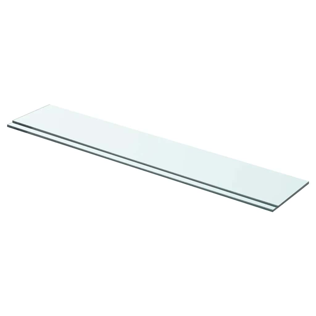 vidaXL Shelf Boards 2 pcs Glass Transparent 70x12 cm