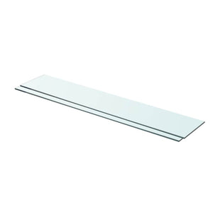 vidaXL Shelf Boards 2 pcs. Glass Transparent 80x15 cm