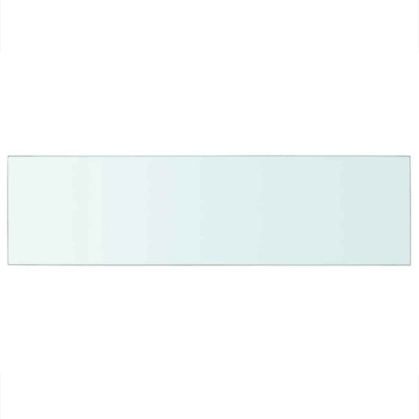 vidaXL Shelf Boards 2 pcs Glass Transparent 90x25 cm
