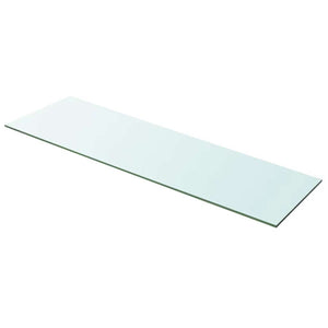 vidaXL Shelf Boards 2 pcs Glass Transparent 100x30 cm