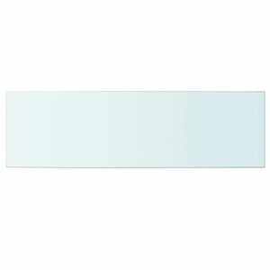 vidaXL Shelf Boards 2 pcs Glass Transparent 100x30 cm