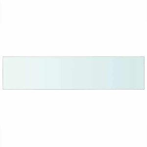 vidaXL Shelf Boards 2 pcs. Glass Transparent 110x25 cm