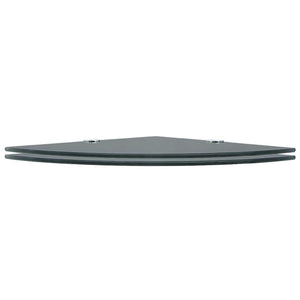vidaXL Corner Shelves 2 pcs. with Chrome Brackets Glass Black
