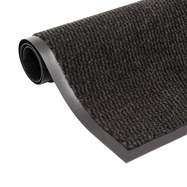vidaXL Doormats 2 pcs. Rectangular Tufted 40x60 cm Black