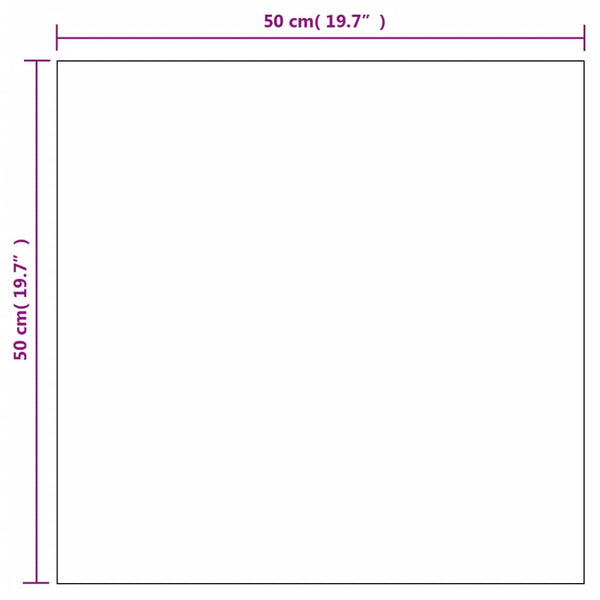 vidaXL Wall Mirror 2 pcs. 50x50 cm Square Glass