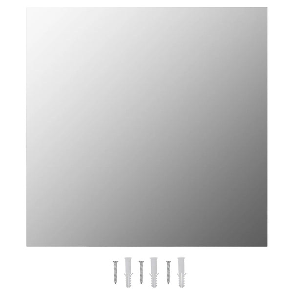 vidaXL Wall Mirror 2 pcs. 60x60 cm Square Glass