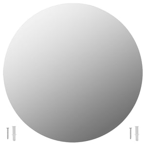 vidaXL Wall Mirror 2 pcs. 50 cm Round Glass
