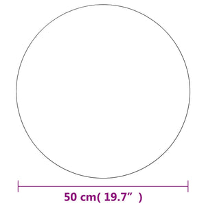 vidaXL Wall Mirror 2 pcs. 50 cm Round Glass