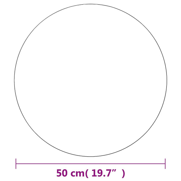 vidaXL Wall Mirror 2 pcs. 50 cm Round Glass