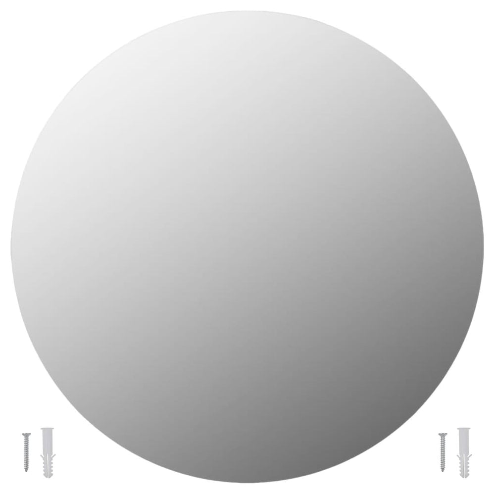 vidaXL Wall Mirror 2 pcs. 70 cm Round Glass