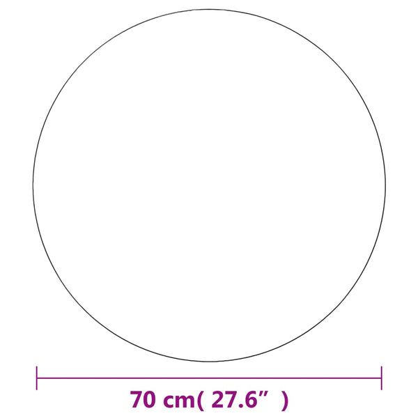 vidaXL Wall Mirror 2 pcs. 70 cm Round Glass