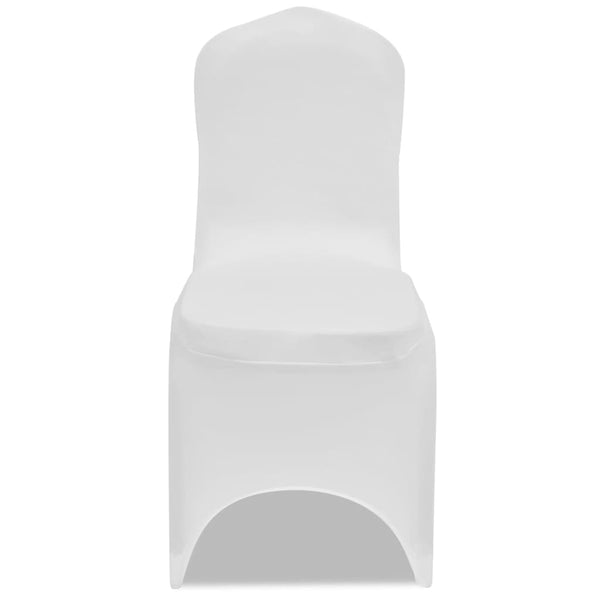 vidaXL Stretch Chair Covers White 24 pcs.