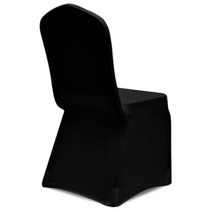 vidaXL Stretch Chair Covers Black 30 pcs.