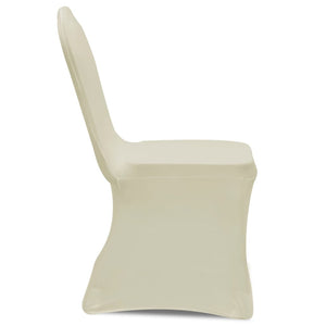 vidaXL Stretch Chair Covers Cream 24 pcs.