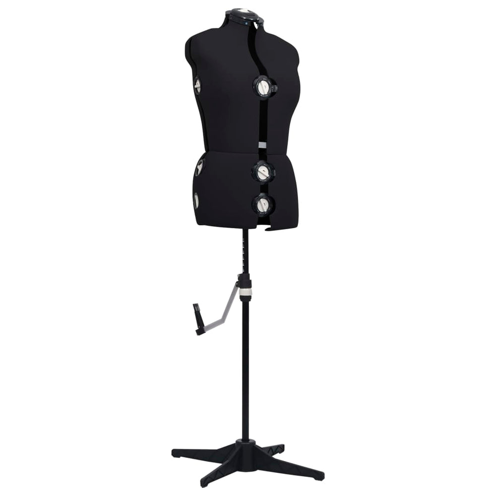 vidaXL Mannequin Dress Form Adjustable Female Black Size M (40-46)