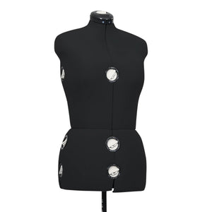 vidaXL Mannequin Dress Form Adjustable Female Black Size M (40-46)