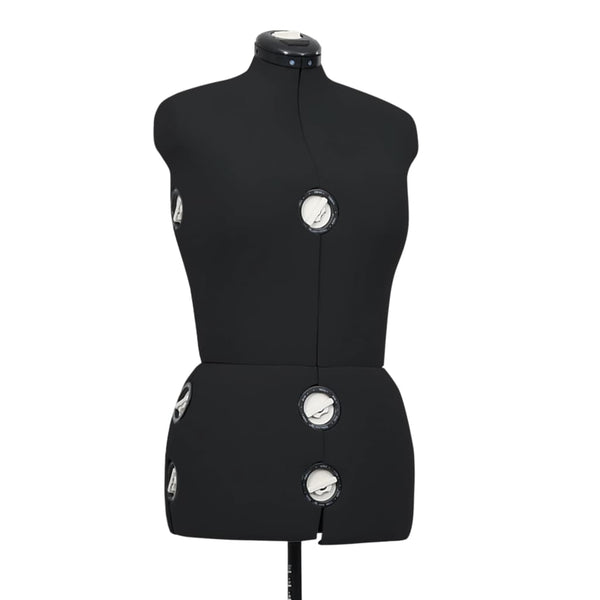 vidaXL Mannequin Dress Form Adjustable Female Black Size M (40-46)