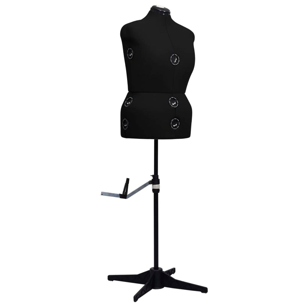 vidaXL Mannequin Adjustable Female Black Size L (44-50)