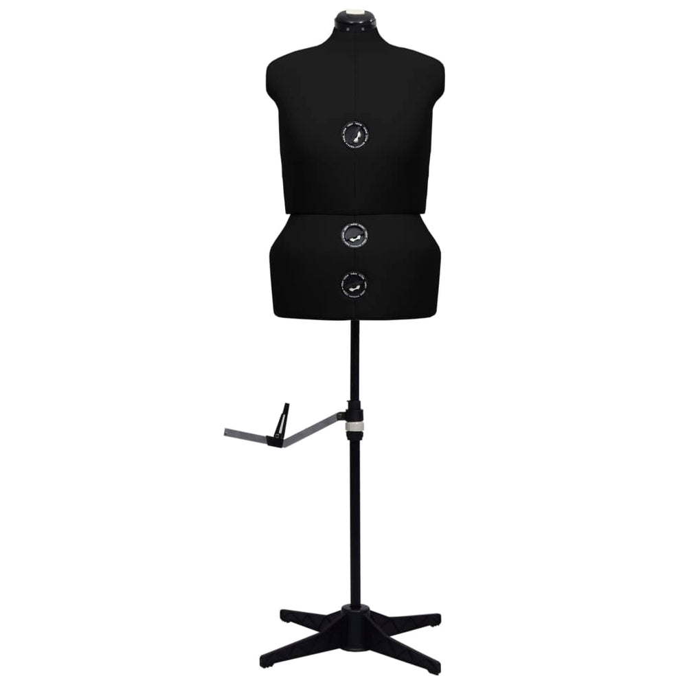 vidaXL Mannequin Adjustable Female Black Size L (44-50)