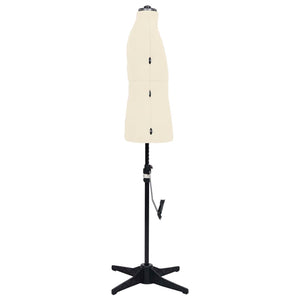 vidaXL Dressmaking Dummy Adjustable Male Cream Size 37-45