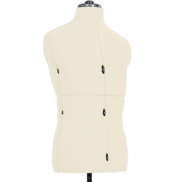 vidaXL Dressmaking Dummy Adjustable Male Cream Size 37-45