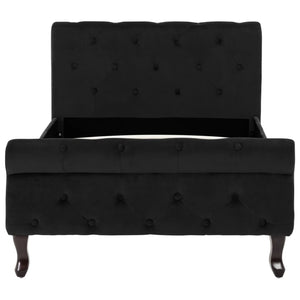 vidaXL Bed Frame Black Velvet 90 x 200 cm