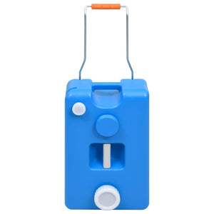 vidaXL Camping Water Tank with Wheels 25 L Blue
