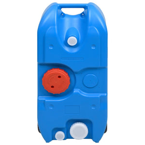 vidaXL Camping Water Tank with Wheels 40 L Blue