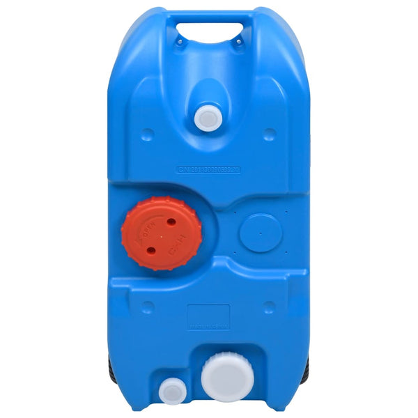 vidaXL Camping Water Tank with Wheels 40 L Blue