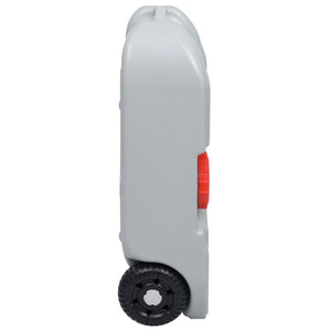 vidaXL Rolling Camping Water Tank 40 L Grey