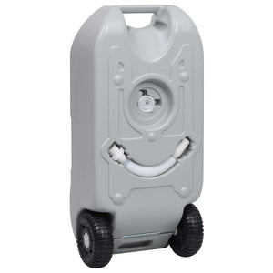 vidaXL Rolling Camping Water Tank 40 L Grey