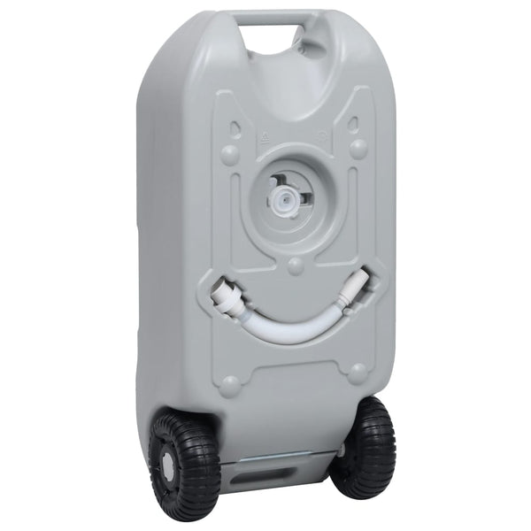 vidaXL Rolling Camping Water Tank 40 L Grey