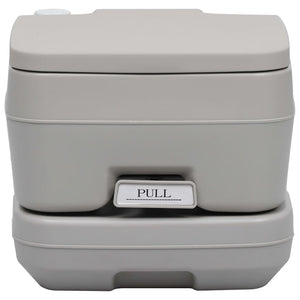 vidaXL Portable Camping Toilet Grey 10 + 10 L