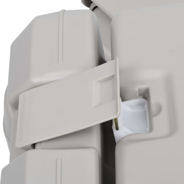 vidaXL Portable Camping Toilet Grey 10 + 10 L
