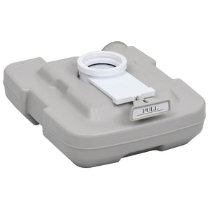 vidaXL Portable Camping Toilet Grey 10 + 10 L