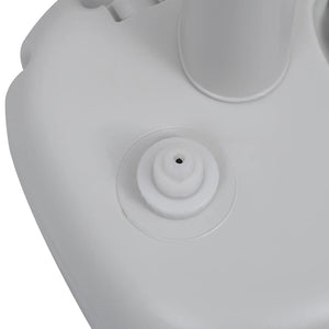 vidaXL Portable Camping Hand Wash Basin Grey 20 L