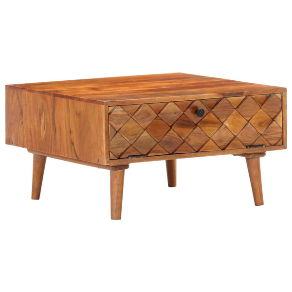 vidaXL Coffee table 68 x 68 x 38 cm Solid acacia wood
