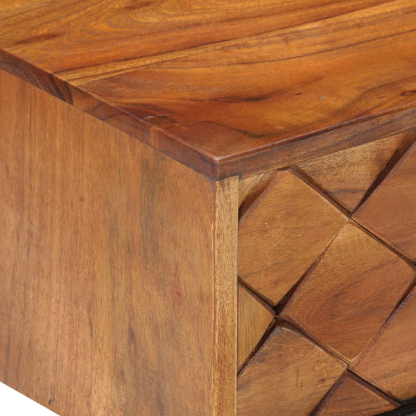 vidaXL Coffee table 68 x 68 x 38 cm Solid acacia wood