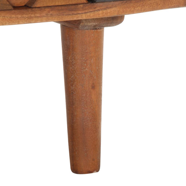 vidaXL Coffee table 68 x 68 x 38 cm Solid acacia wood