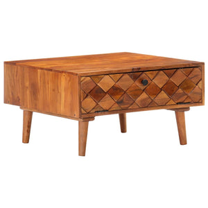 vidaXL Coffee table 68 x 68 x 38 cm Solid acacia wood