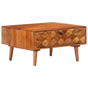 vidaXL Coffee table 68 x 68 x 38 cm Solid acacia wood
