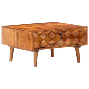 vidaXL Coffee table 68 x 68 x 38 cm Solid acacia wood