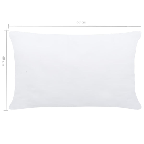 vidaXL Cushion Filling 2 pcs. 60 x 40 cm White