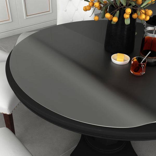 vidaXL Table Protector Matte Ø 80 cm 1.6 mm PVC